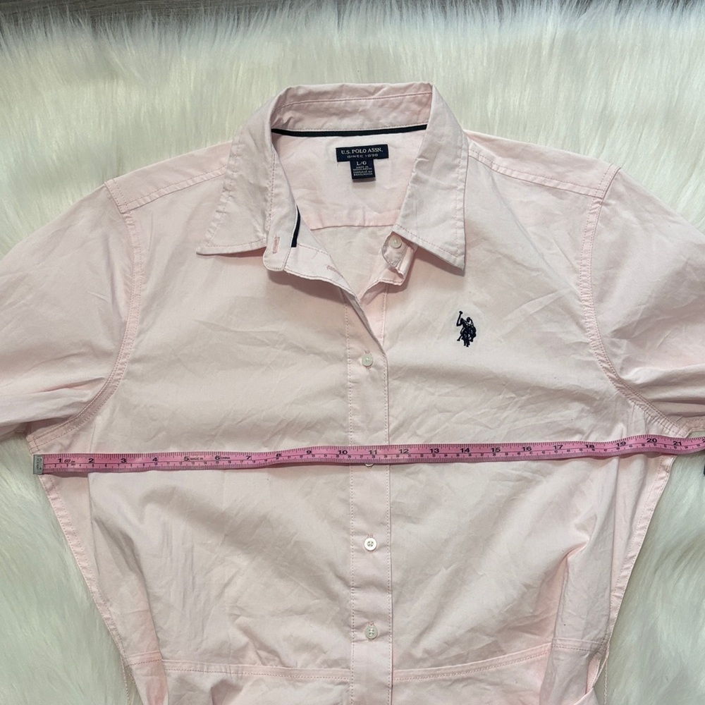 Ralph Lauren Polo Light Pink Shirt Dress with Belt - Picture 12 of 16